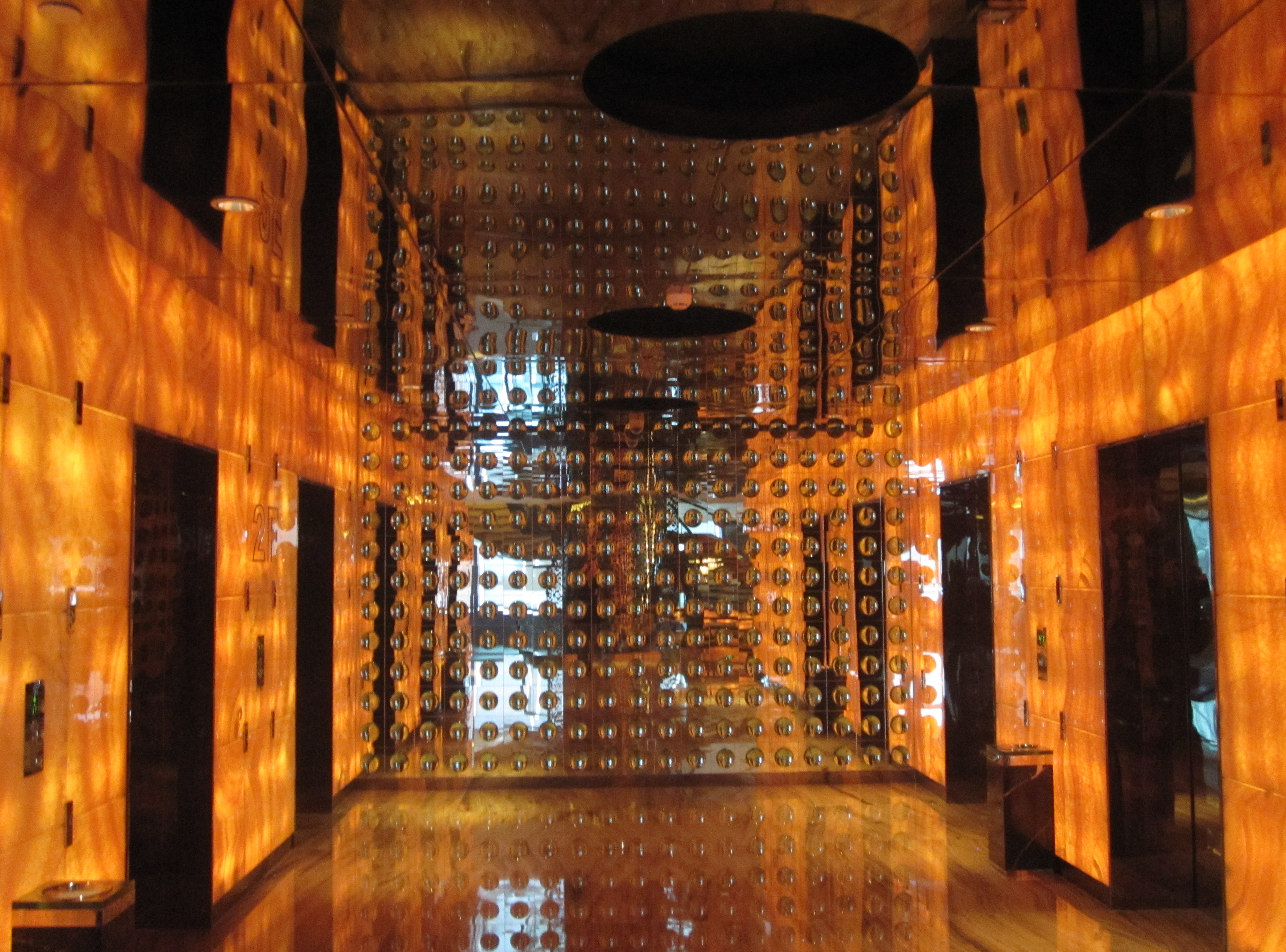 Honey Onyx Elevator LED Backlit Orange LED